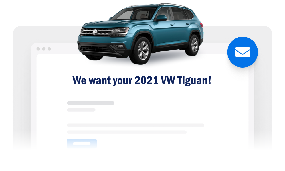 We want your 2021 VW Tiguan